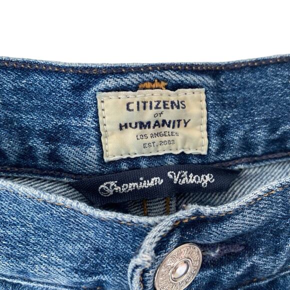 Citizens of Humanity Emery High Rise Relaxed Crop Jeans size 30 Button Fly - Picture 4 of 9